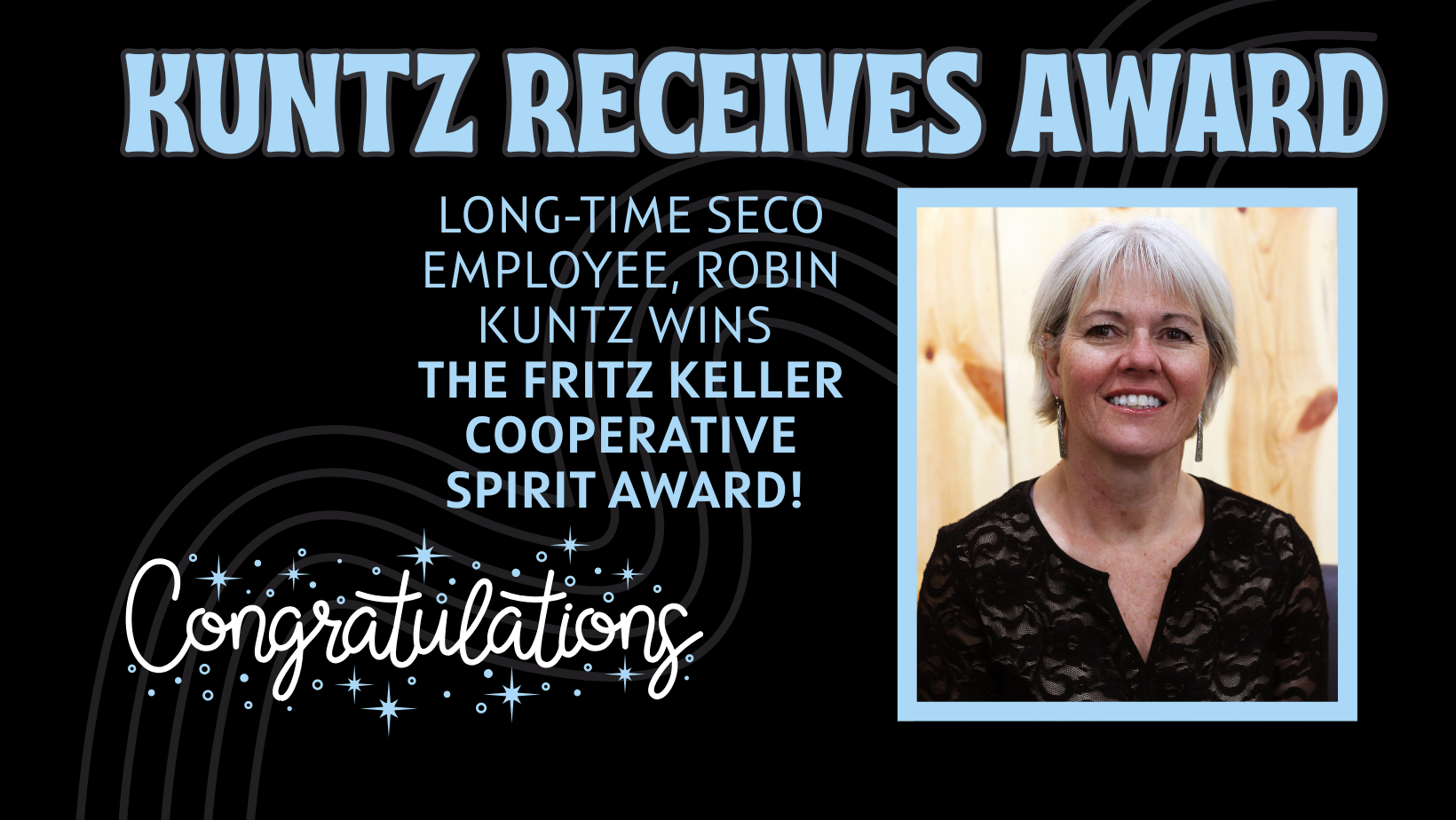 KUNTZ RECEIVES AWARD